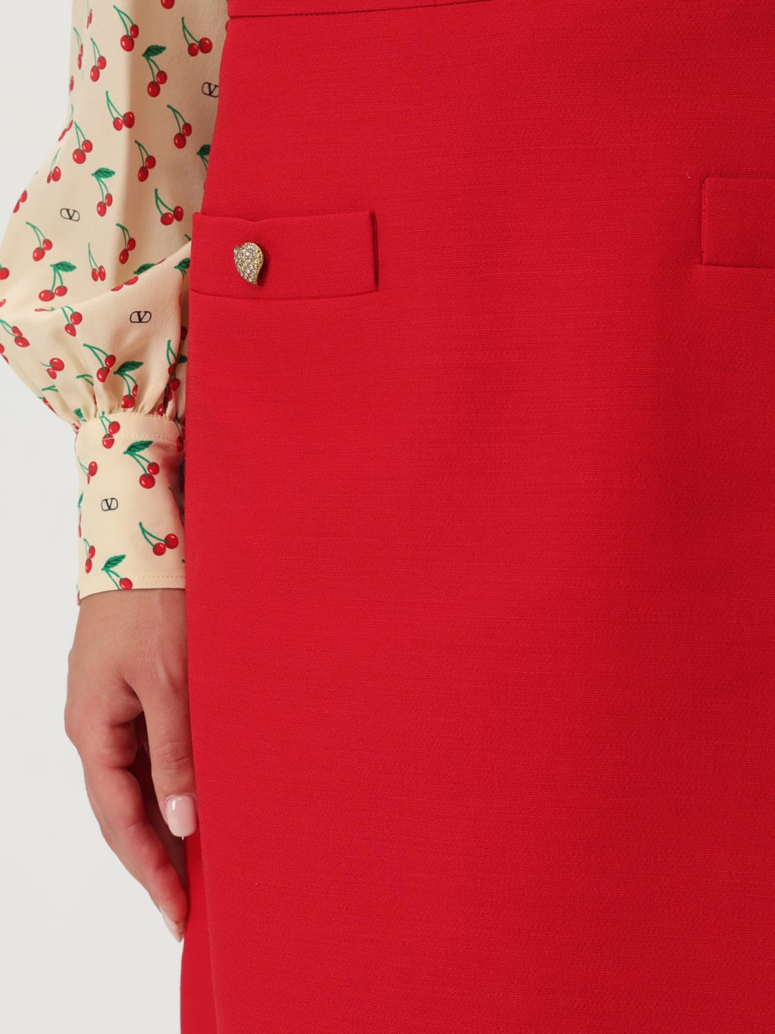 VALENTINO SKIRT: Skirt woman Valentino, Red - Img 5