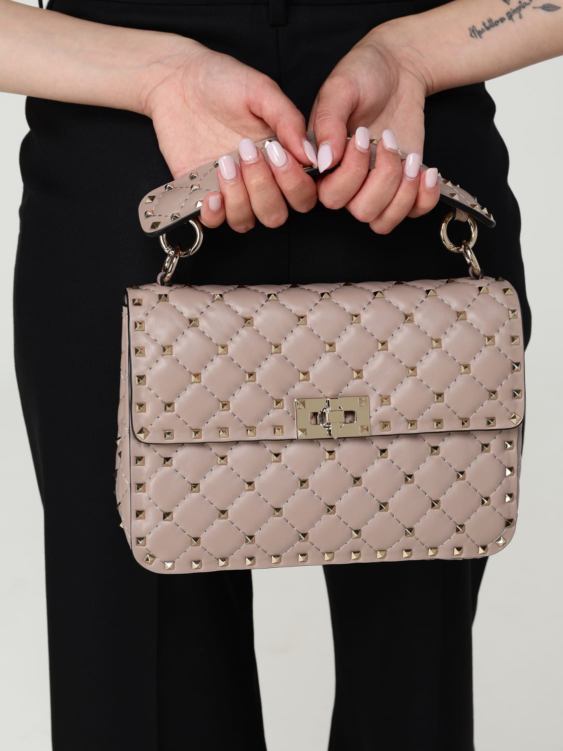 VALENTINO GARAVANI MINI SAC: Sac porté épaule femme Valentino Garavani, Poudre - Img 2