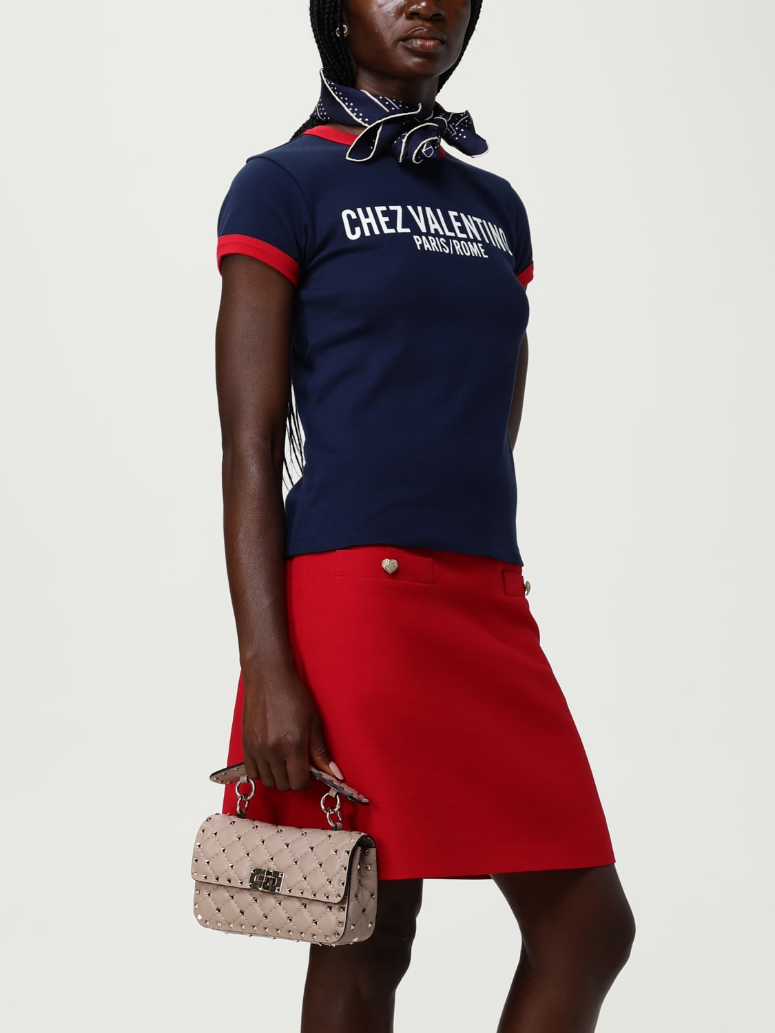 VALENTINO GARAVANI MINI BAG: Shoulder bag woman Valentino Garavani, Blush Pink - Img 2