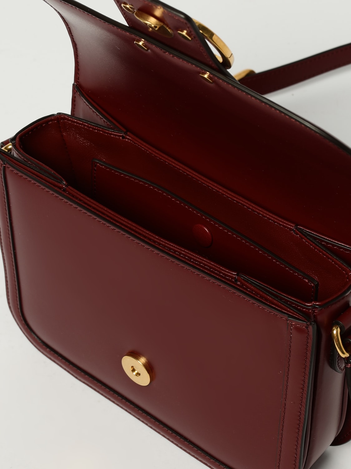 VALENTINO GARAVANI BORSA A TRACOLLA: Borsa 9To5 Valentino Garavani in pelle, Bordeaux - Img 5