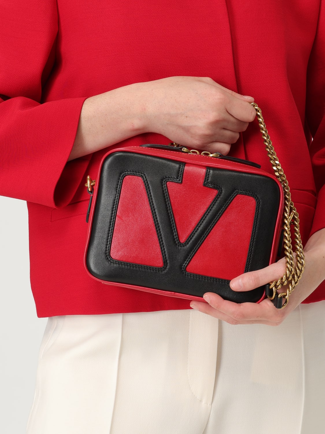 VALENTINO GARAVANI MINITASCHE: Schultertasche damen Valentino Garavani, Rot - Img 2