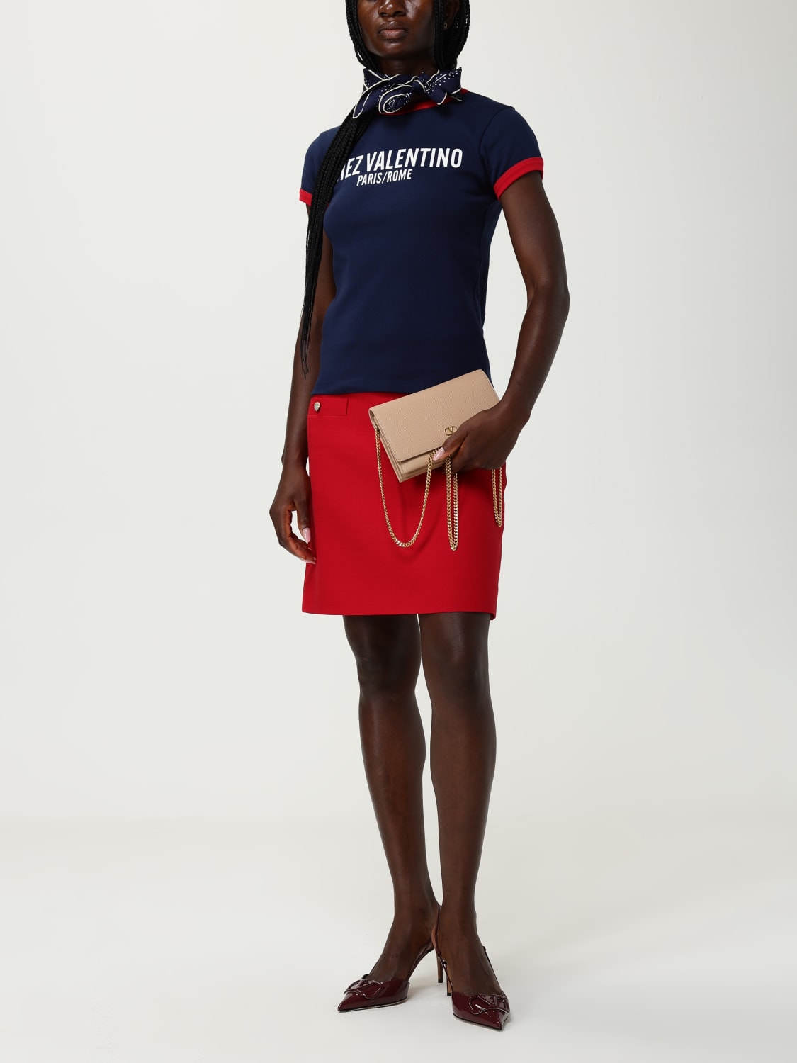 VALENTINO GARAVANI FULAR: Fular mujer Valentino Garavani, Negro - Img 4