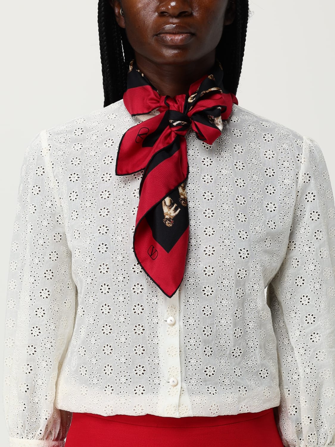 VALENTINO GARAVANI FULAR: Fular mujer Valentino Garavani, Negro - Img 2