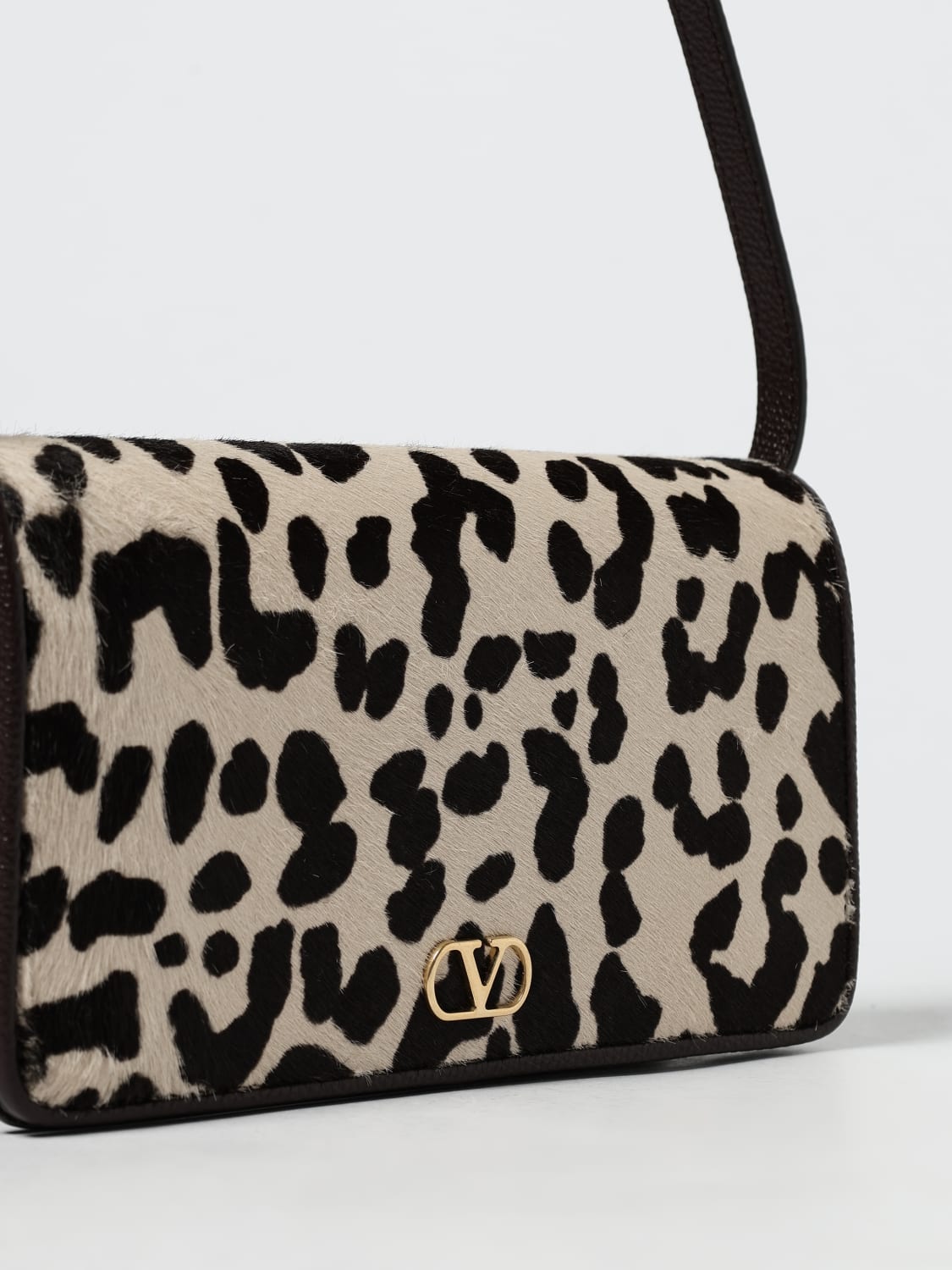 VALENTINO GARAVANI MINI BAG: Shoulder bag woman Valentino Garavani, Beige - Img 4