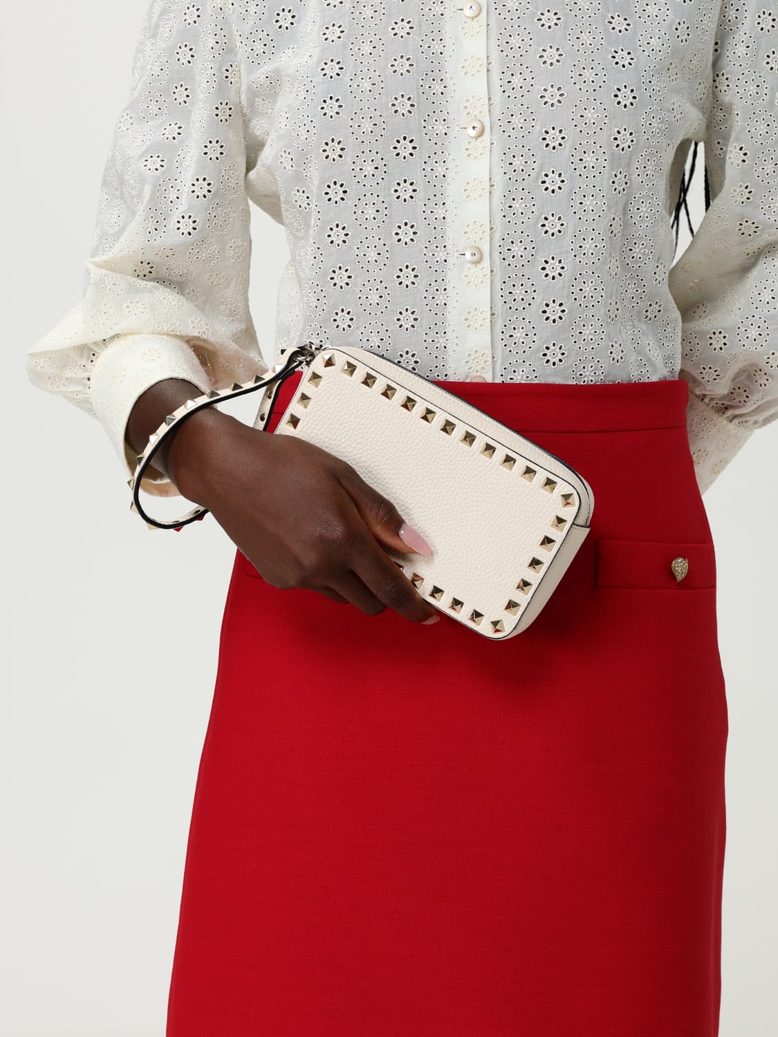 VALENTINO GARAVANI MINI BAG: Shoulder bag woman Valentino Garavani, Yellow Cream - Img 2