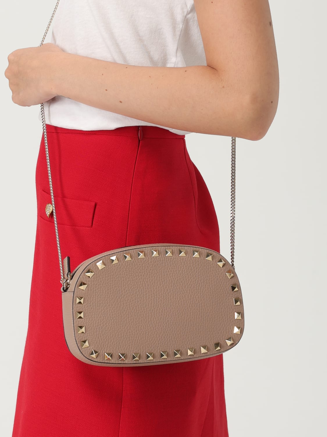 VALENTINO GARAVANI MINI BAG: Shoulder bag woman Valentino Garavani, Blush Pink - Img 2