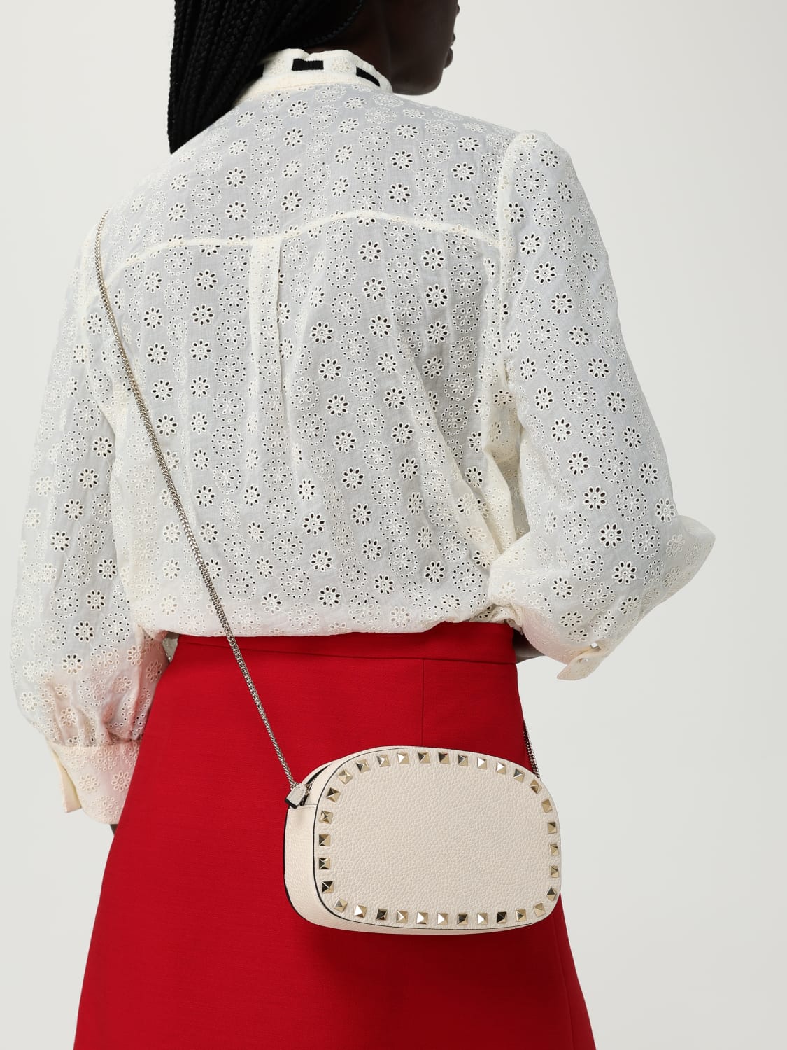 VALENTINO GARAVANI MINI BAG: Shoulder bag woman Valentino Garavani, Yellow Cream - Img 2