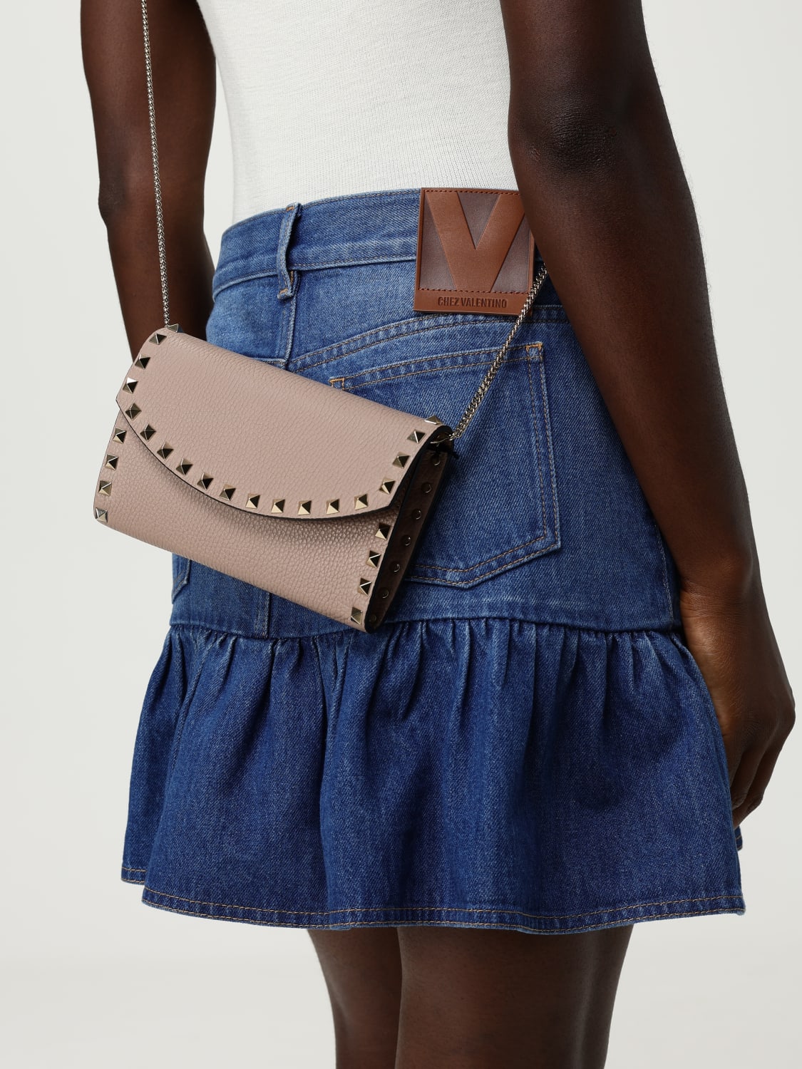 VALENTINO GARAVANI MINI BAG: Shoulder bag woman Valentino Garavani, Blush Pink - Img 2