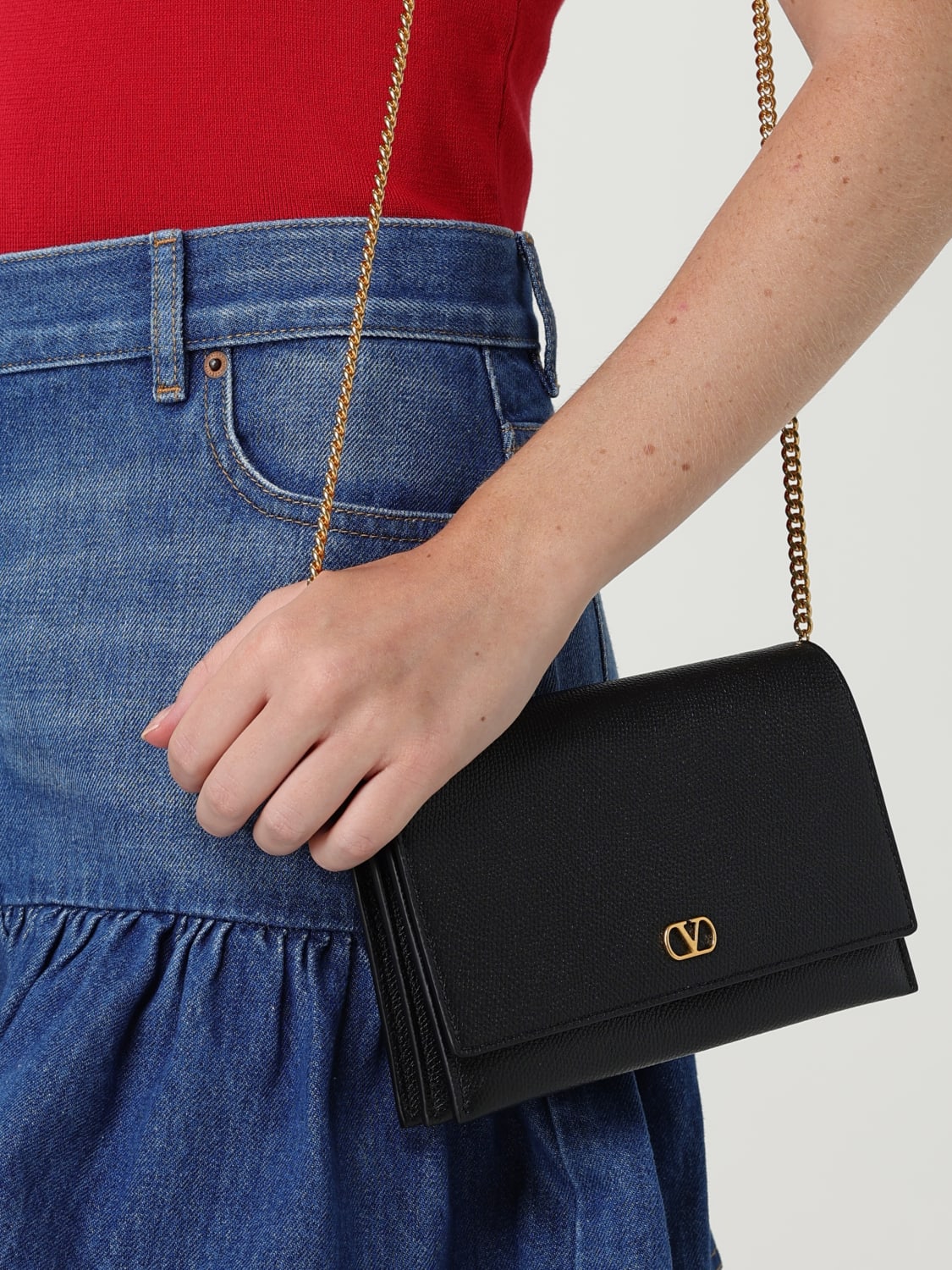 VALENTINO GARAVANI MINI BAG: Shoulder bag woman Valentino Garavani, Black - Img 2