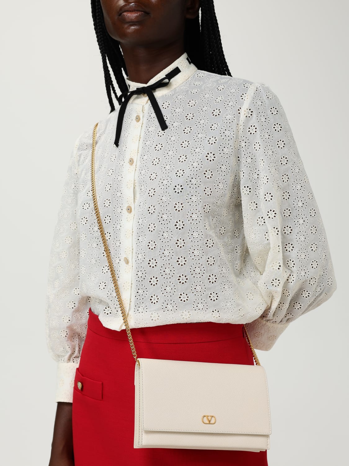 VALENTINO GARAVANI MINI BAG: Shoulder bag woman Valentino Garavani, Yellow Cream - Img 2