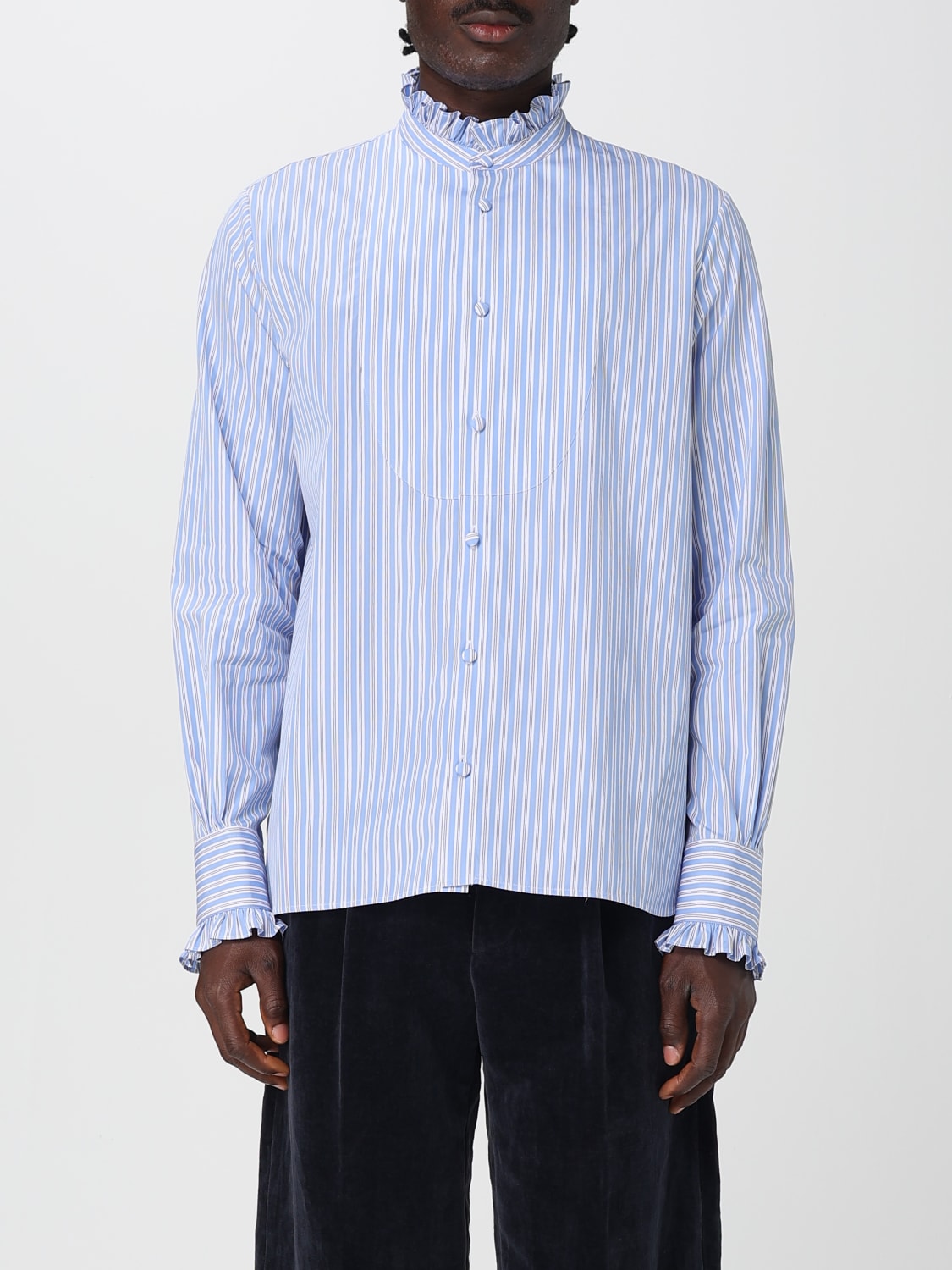 VALENTINO CAMISA: Camisa hombre Valentino, Azul Claro - Img 1