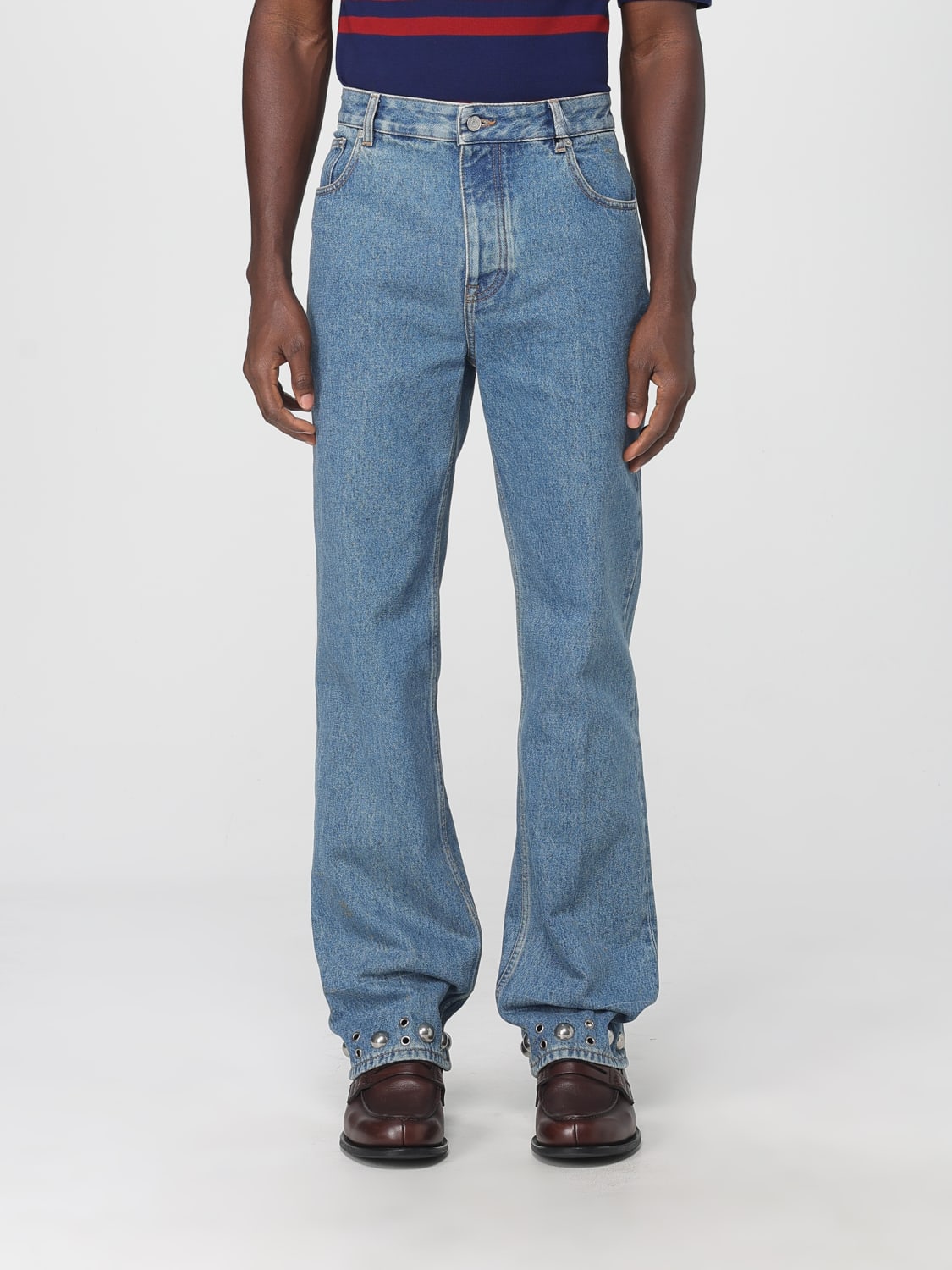VALENTINO JEANS: Jeans men Valentino, Denim - Img 1