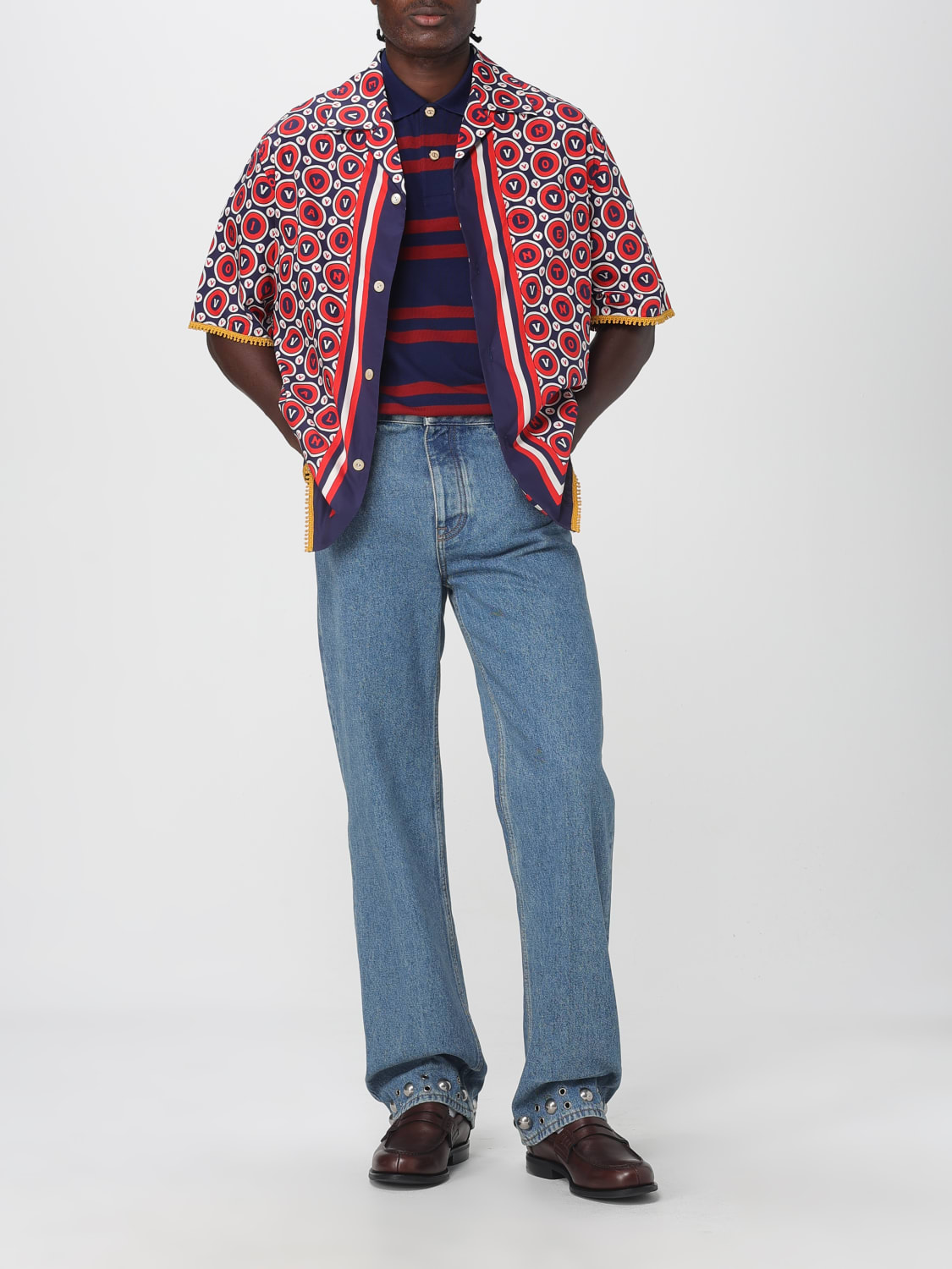 VALENTINO JEANS: Jeans men Valentino, Denim - Img 2