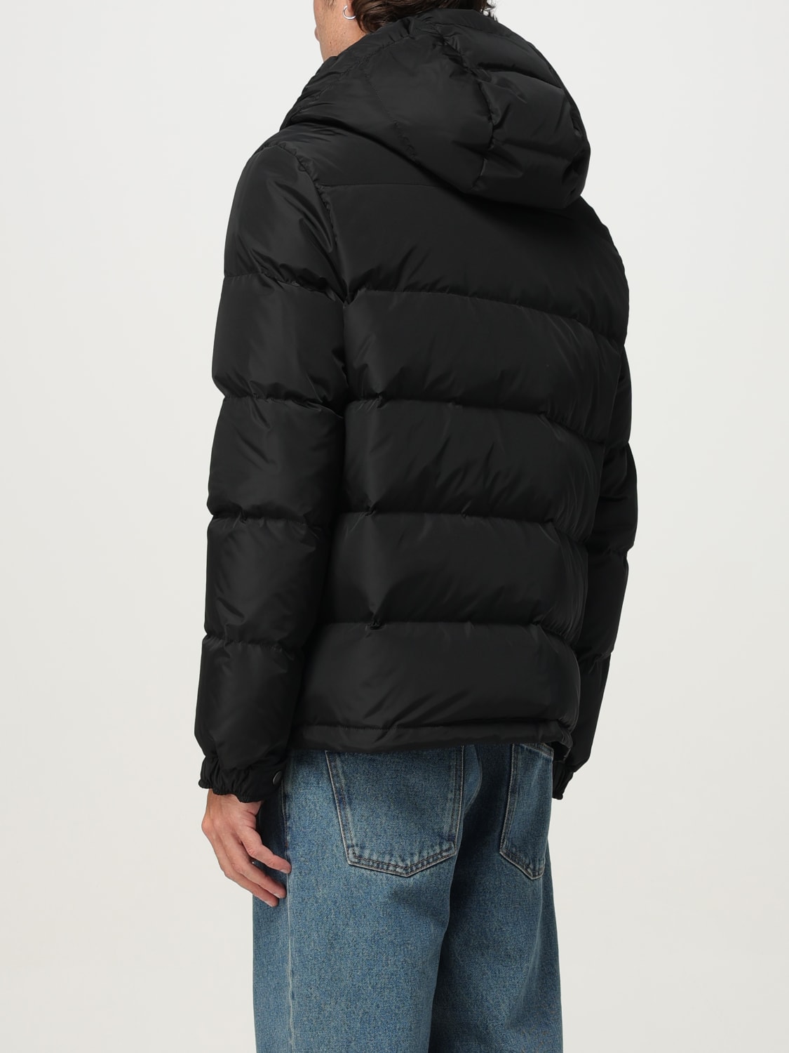 VALENTINO GIACCA: Piumino Valentino in nylon trapuntato , Nero - Img 2