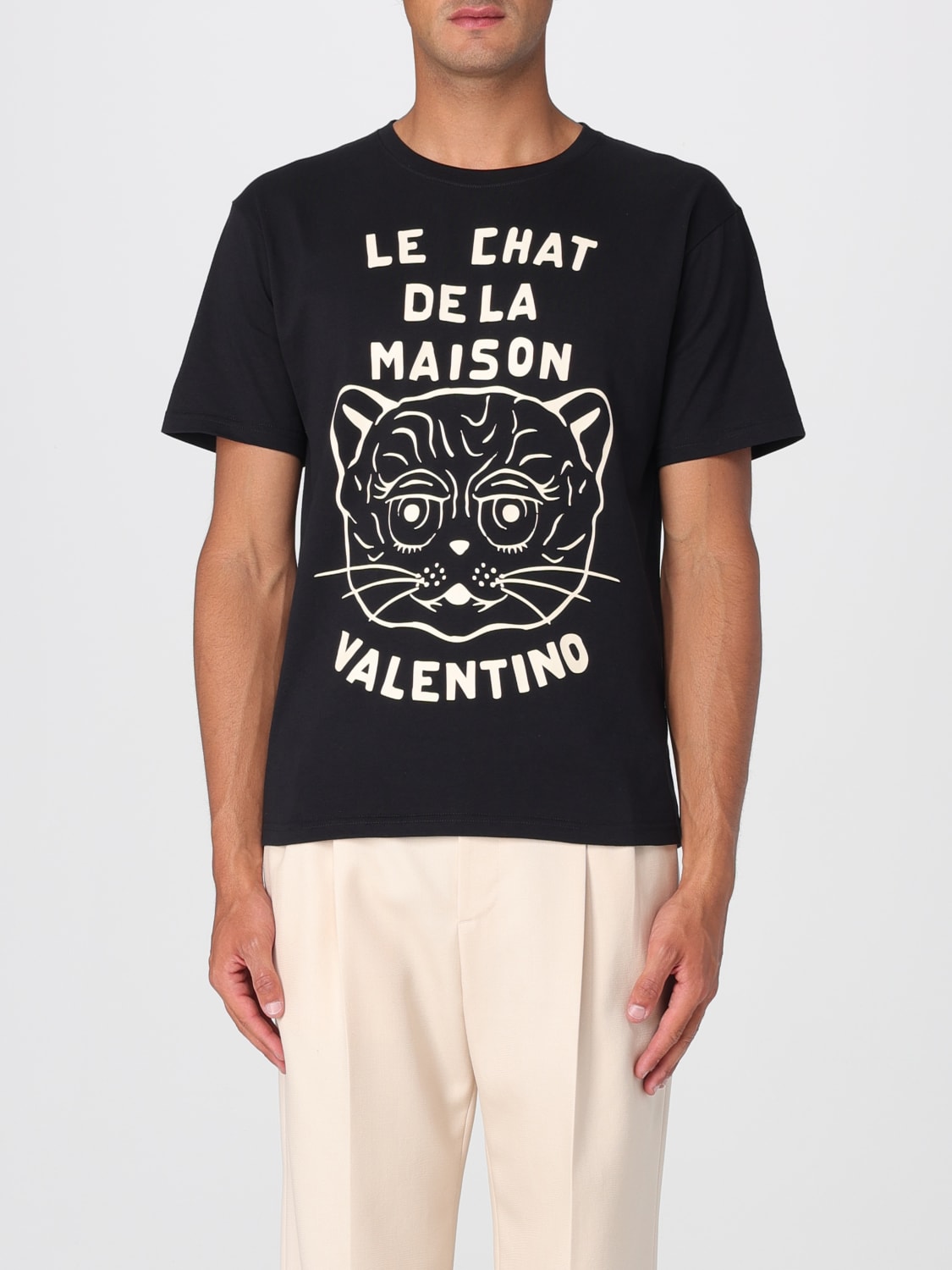 VALENTINO T-SHIRT: T-shirt men Valentino, Black - Img 1