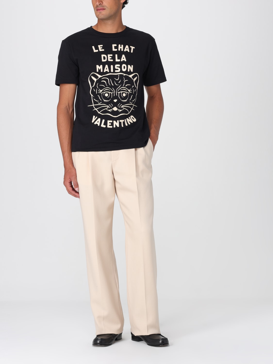 VALENTINO T-SHIRT: T-shirt men Valentino, Black - Img 2