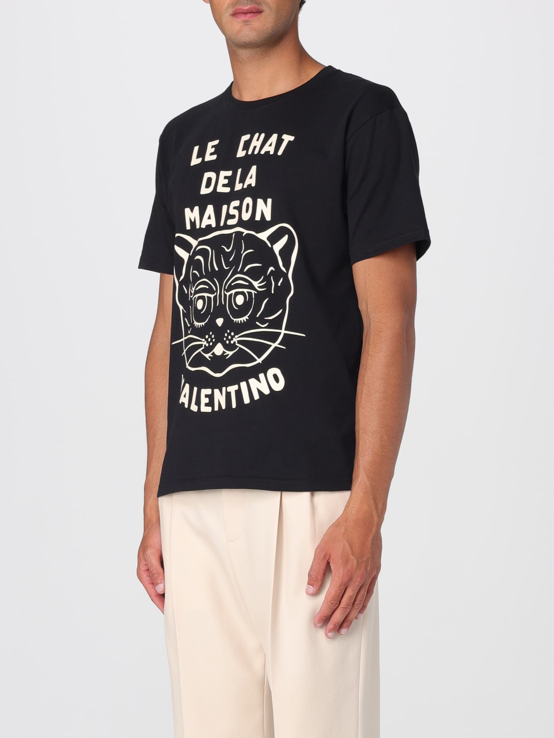 VALENTINO T-SHIRT: T-shirt men Valentino, Black - Img 4
