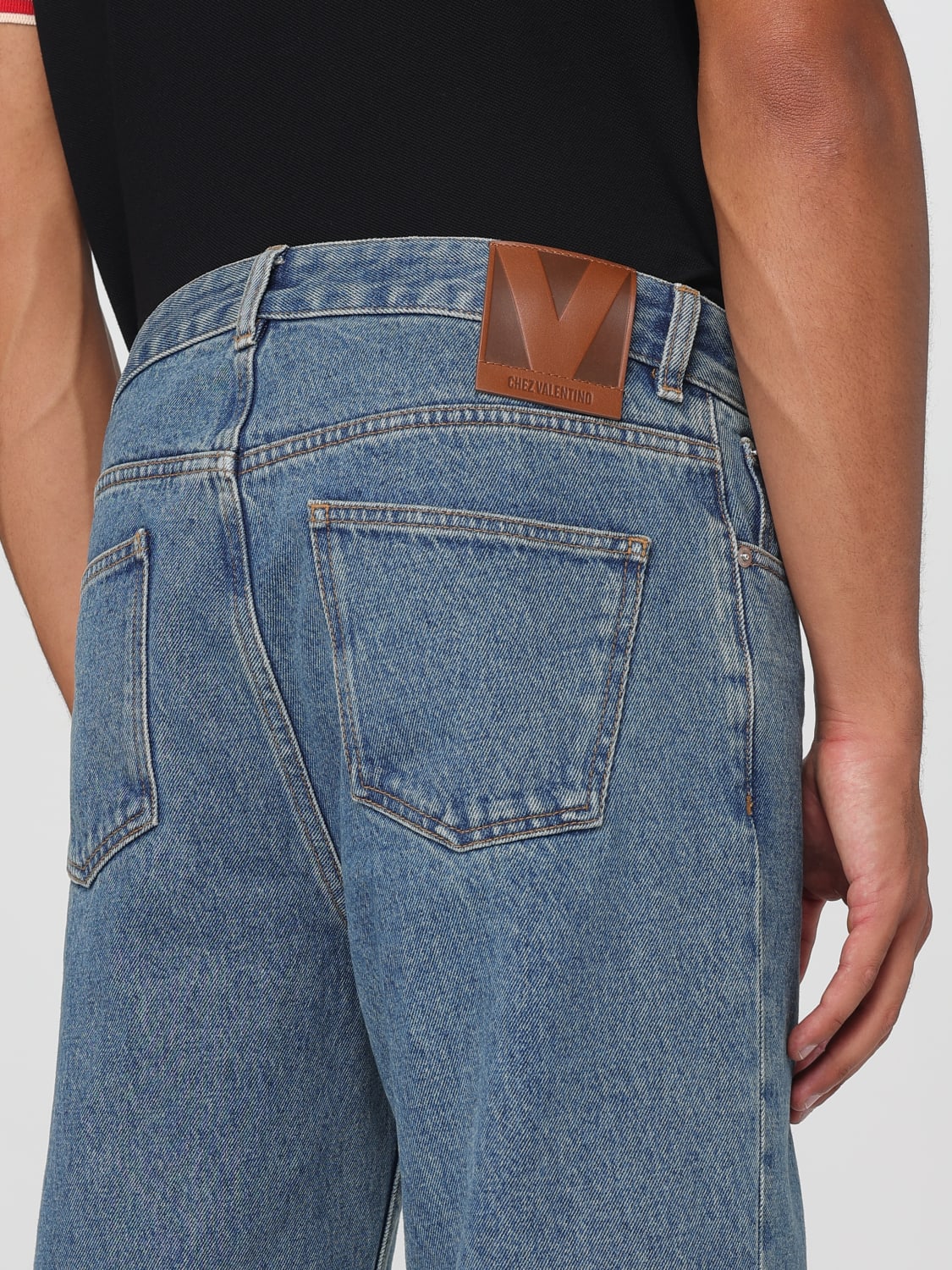 VALENTINO JEANS: Jeans men Valentino, Denim - Img 5