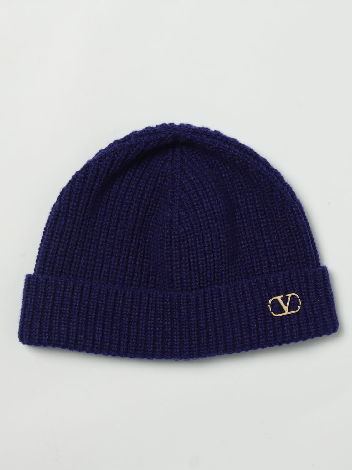 VALENTINO GARAVANI GORRO: Gorro hombre Valentino Garavani, Azul Oscuro - Img 1
