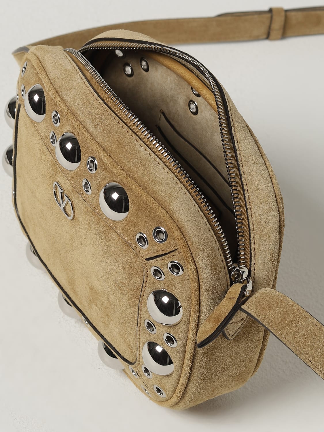 VALENTINO GARAVANI SHOULDER BAG: Bags men Valentino Garavani, Beige - Img 5