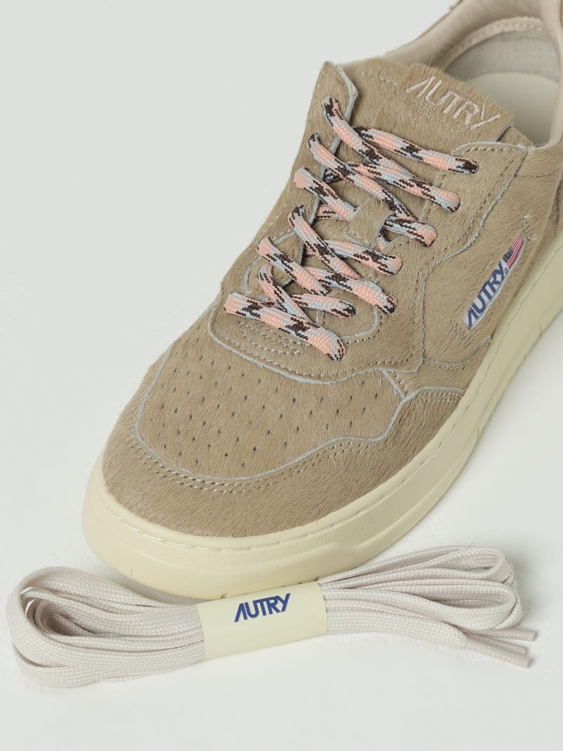 AUTRY SNEAKERS: Sneakers Medalist Autry in cavallino , Beige - Img 4