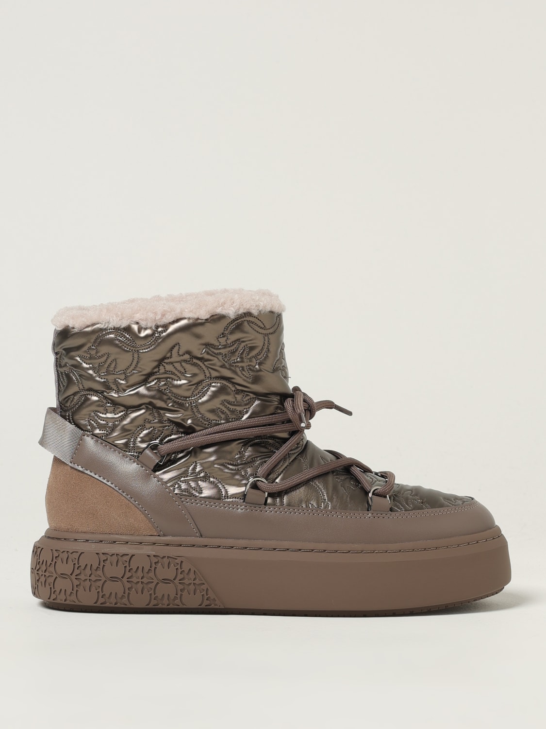 PINKO BOOTS: Shoes woman Pinko, Tobacco - Img 1