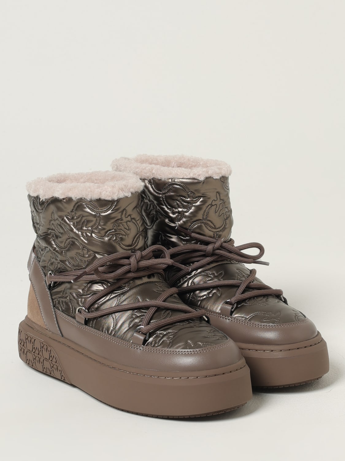 PINKO BOOTS: Shoes woman Pinko, Tobacco - Img 2