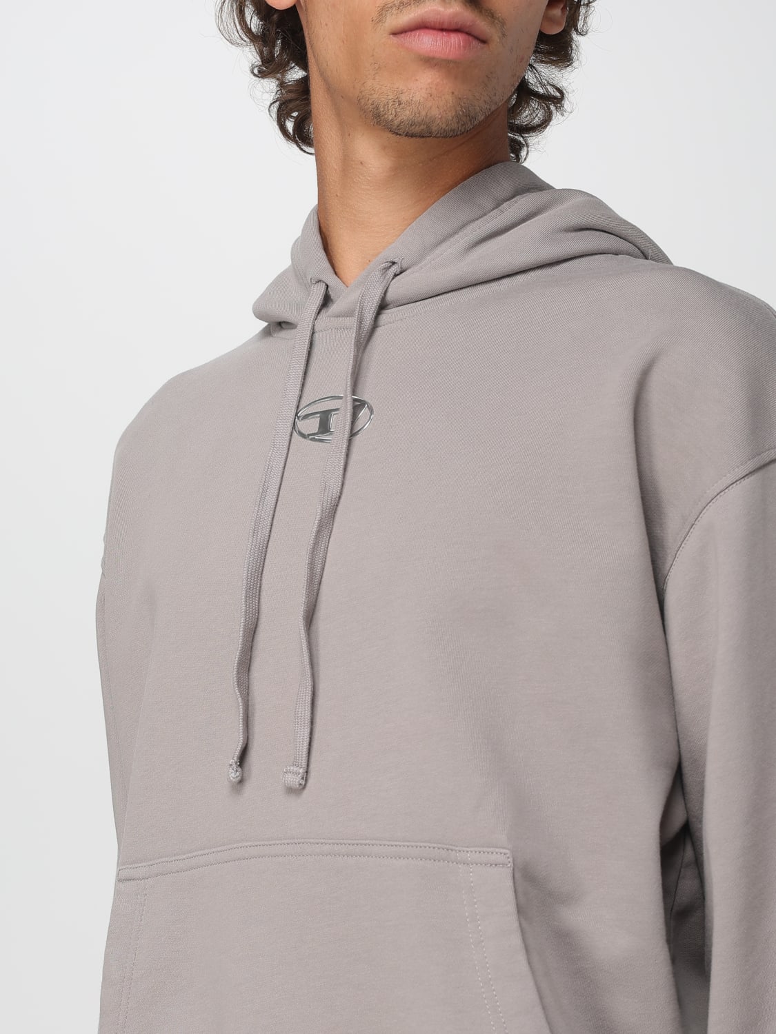 DIESEL SWEATSHIRT: Sweatshirt men Diesel, Grey - Img 3