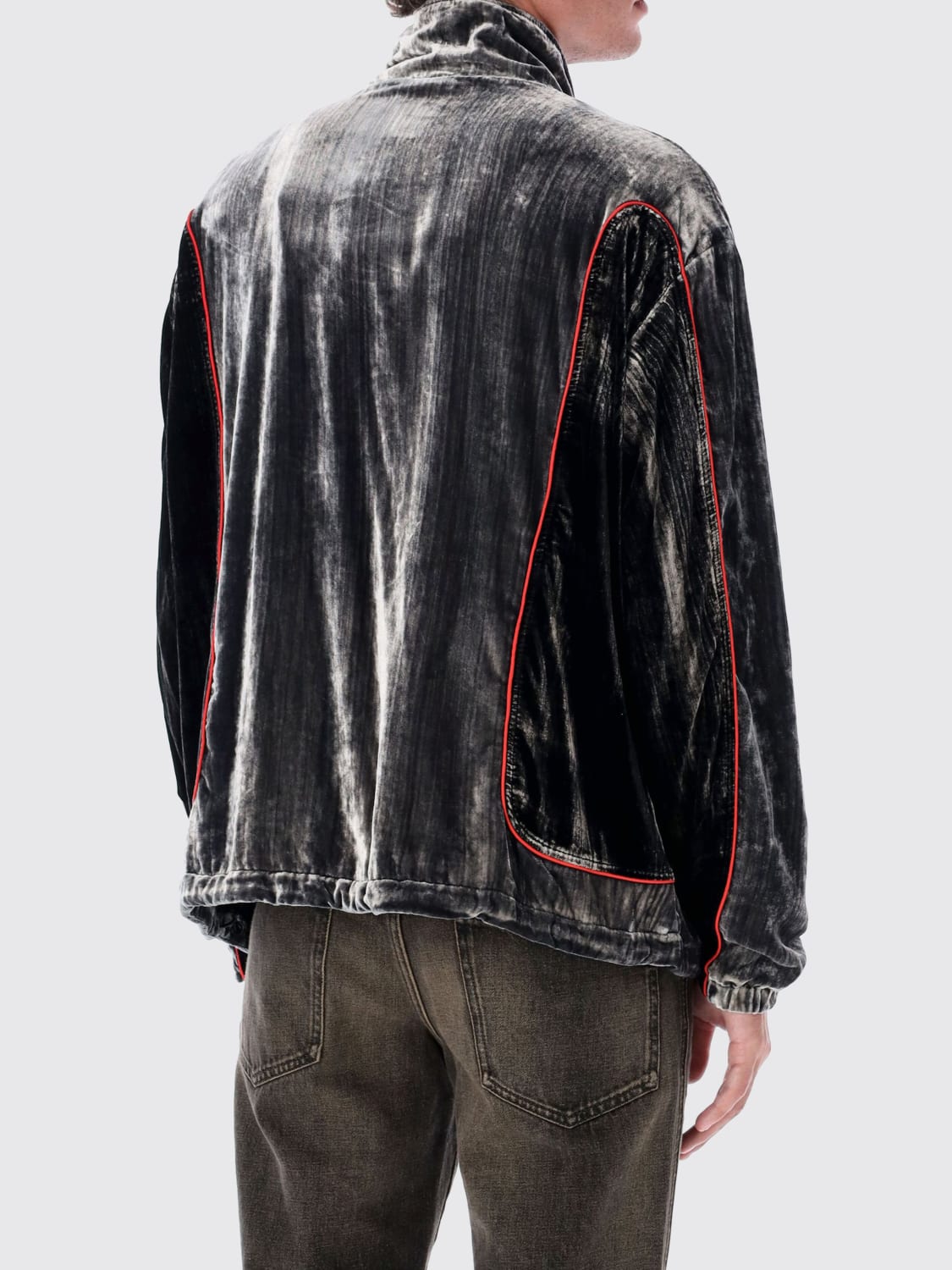 DIESEL JACKET: Jacket men Diesel, Silver - Img 2