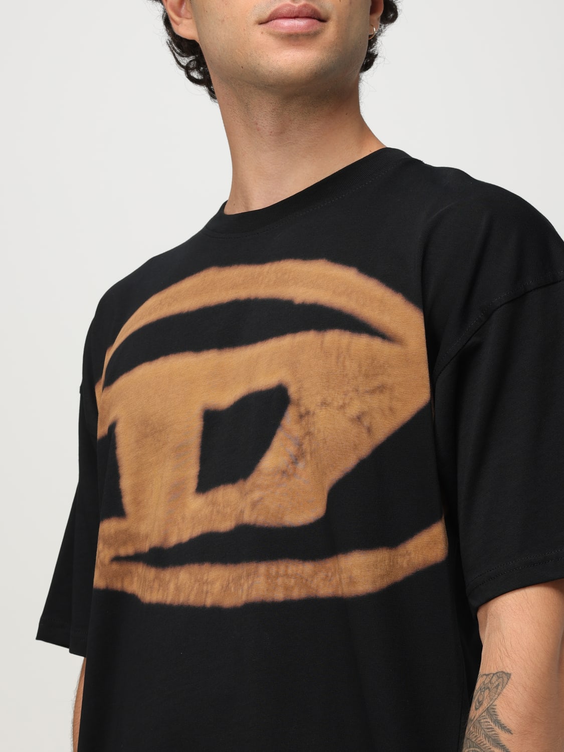 DIESEL T-SHIRT: T-shirt men Diesel, Black - Img 3