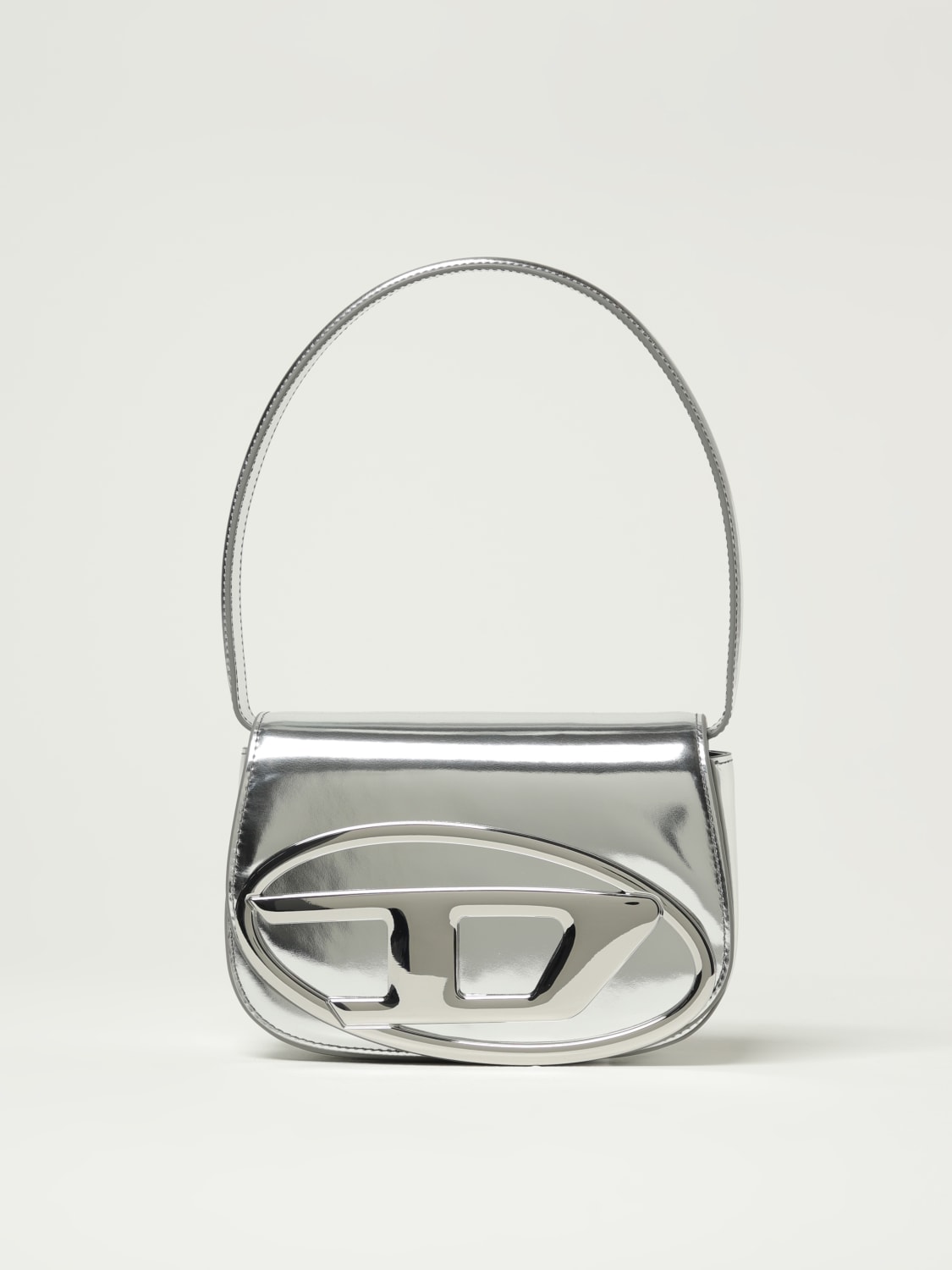 DIESEL MINI BAG: Shoulder bag woman Diesel, Silver - Img 1