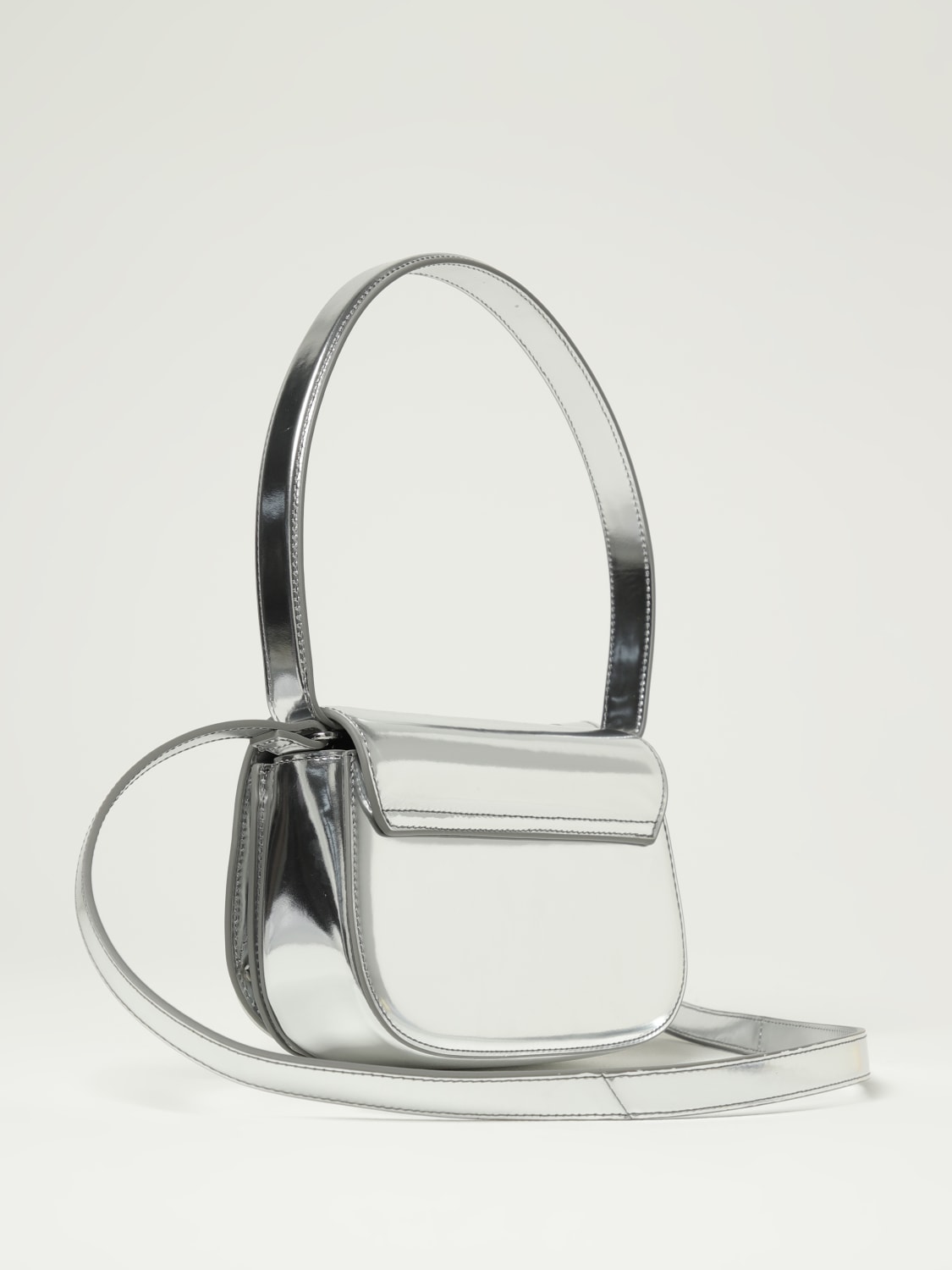 DIESEL MINI BAG: Shoulder bag woman Diesel, Silver - Img 2