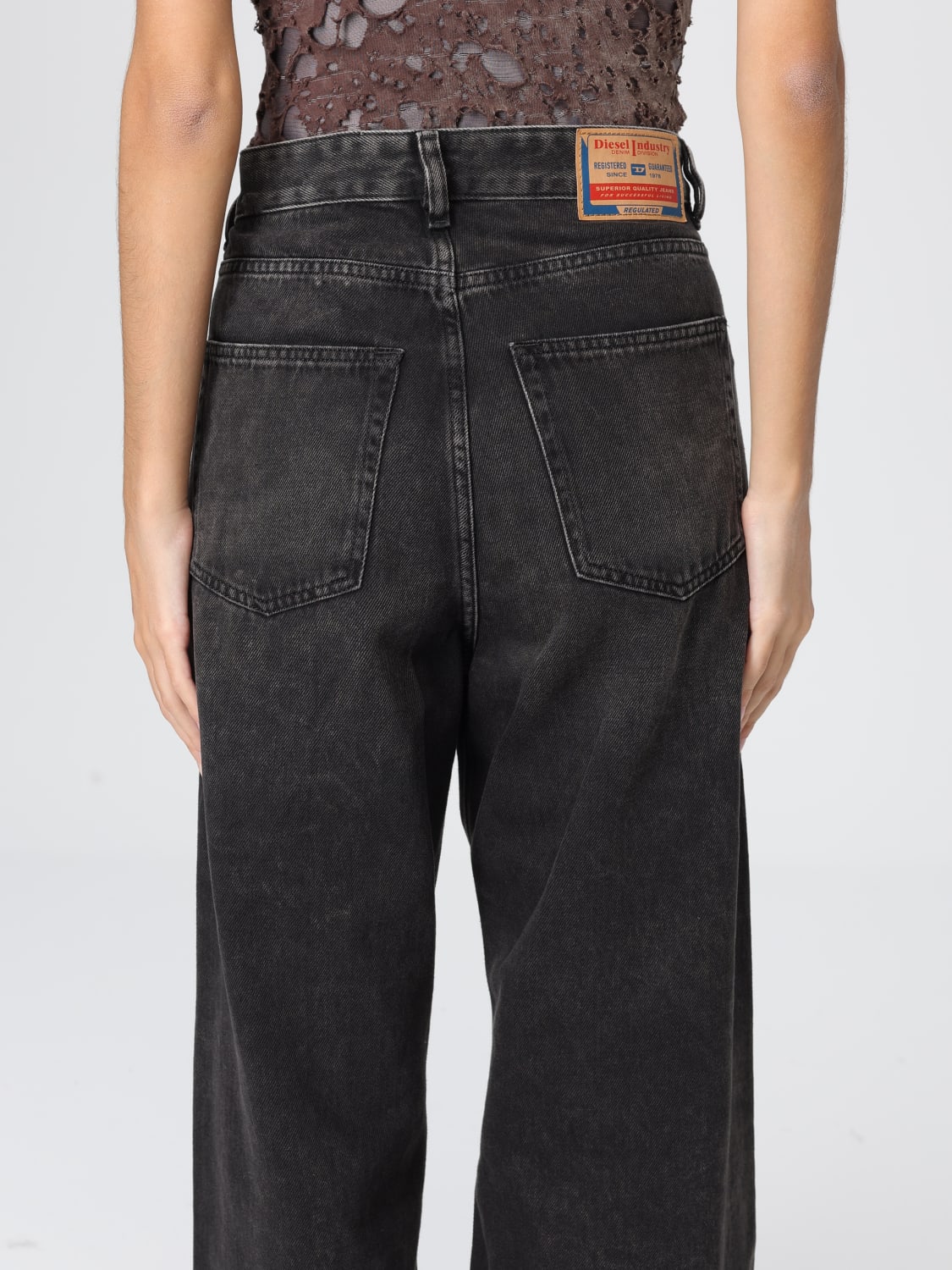 DIESEL JEANS: Jeans woman Diesel, Black - Img 4