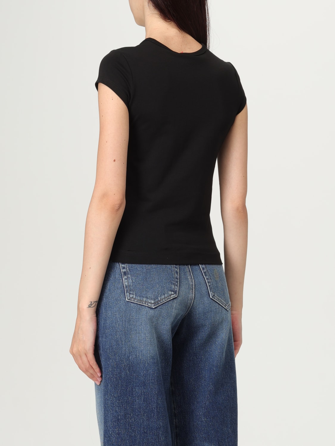 DIESEL T-SHIRT: T-shirt woman Diesel, Black - Img 3