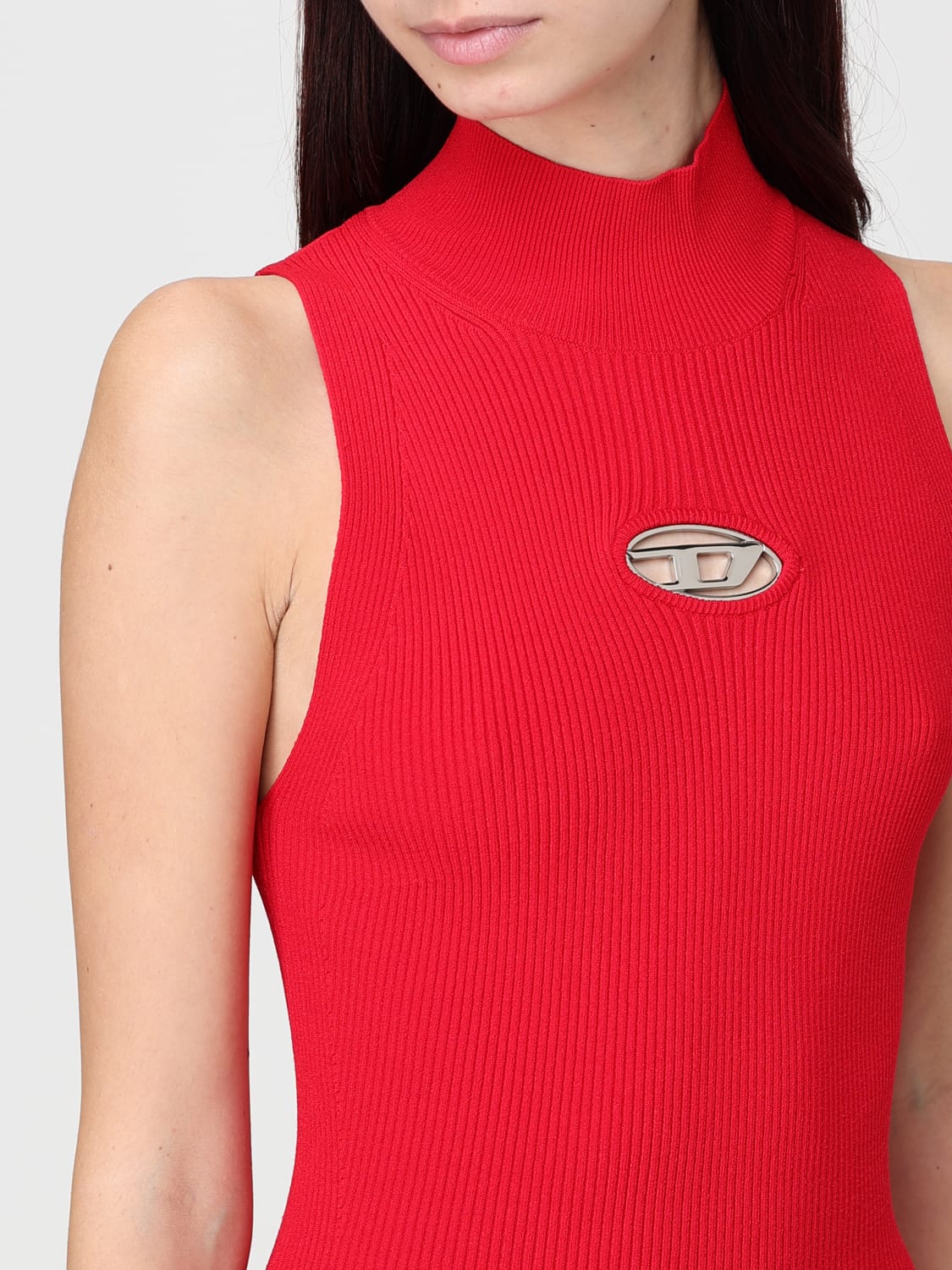 DIESEL DRESS: Dress woman Diesel, Red - Img 3
