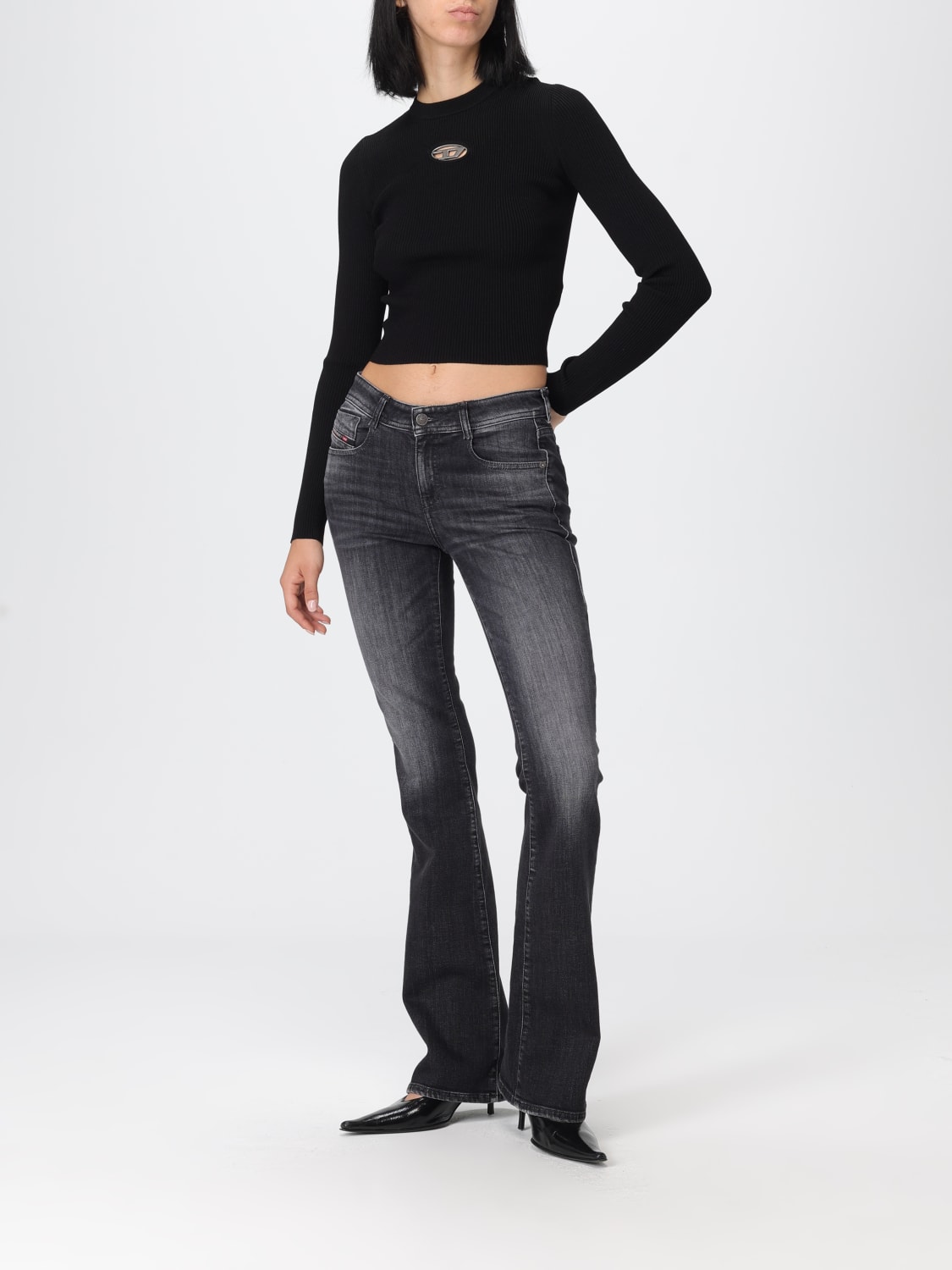 DIESEL PULL: Pull femme Diesel, Noir - Img 2