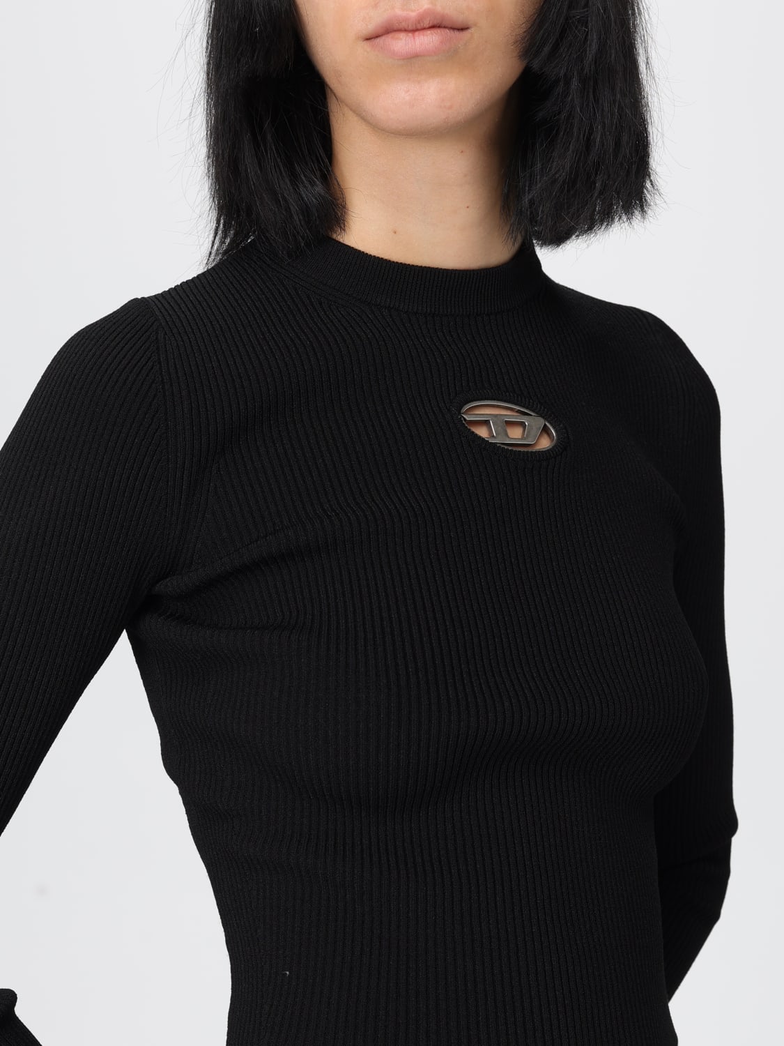 DIESEL PULL: Pull femme Diesel, Noir - Img 4