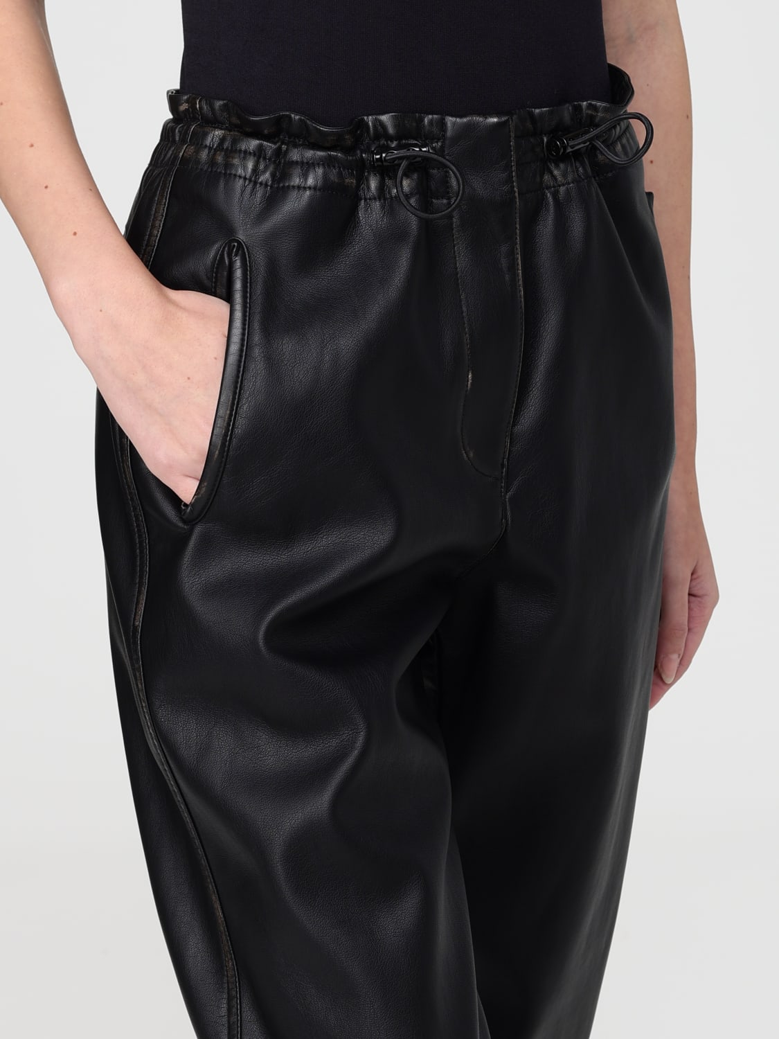 DIESEL PANTS: Pants woman Diesel, Black - Img 3