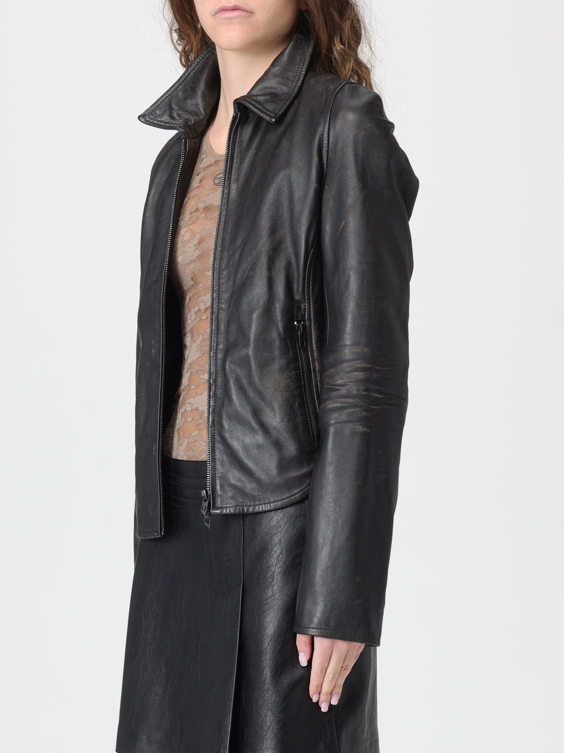 DIESEL JACKET: Jacket woman Diesel, Black - Img 3