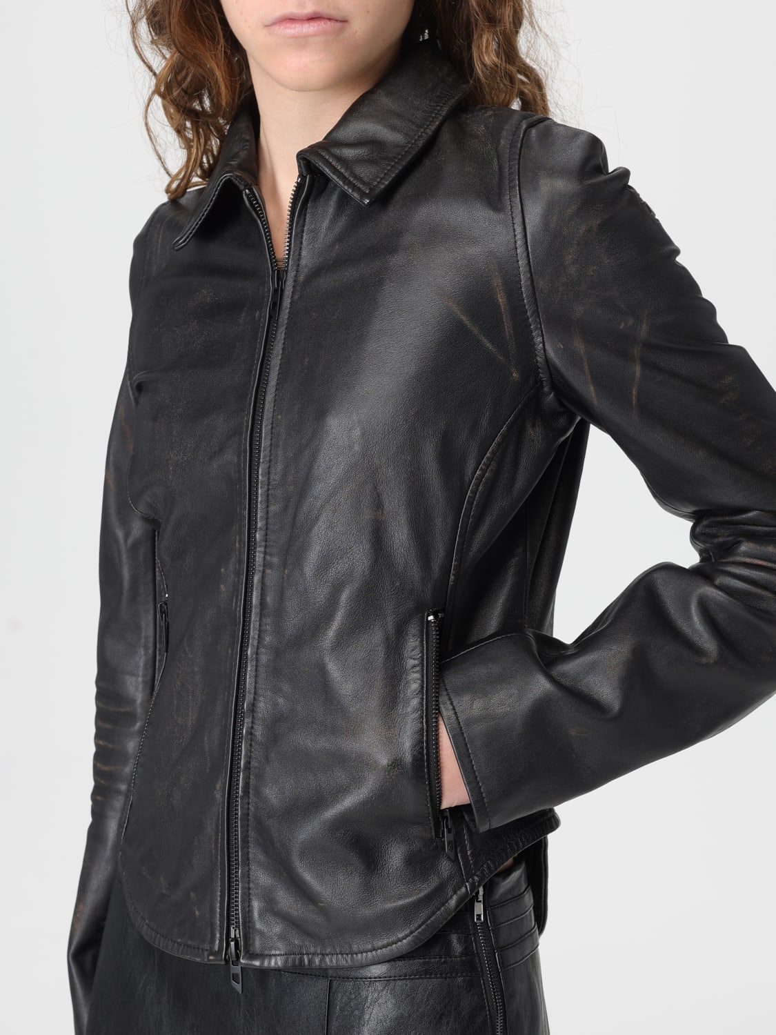 DIESEL JACKET: Jacket woman Diesel, Black - Img 4
