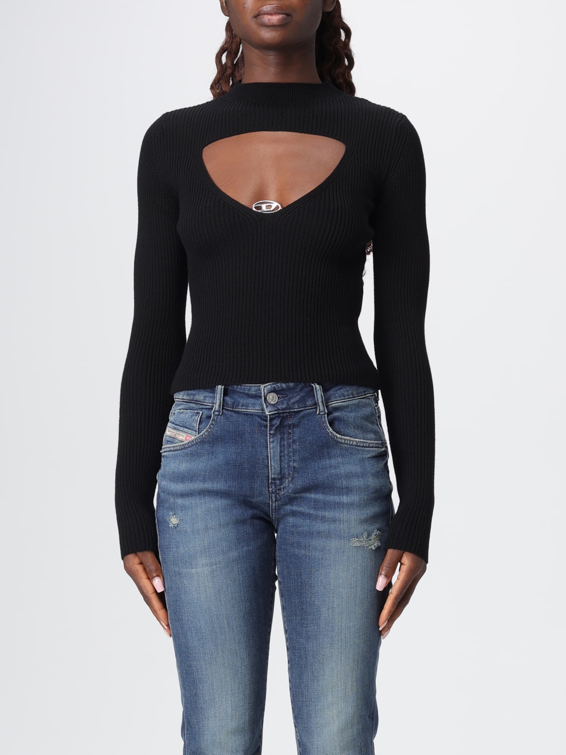 DIESEL TOP: Pullover damen Diesel, Schwarz - Img 1