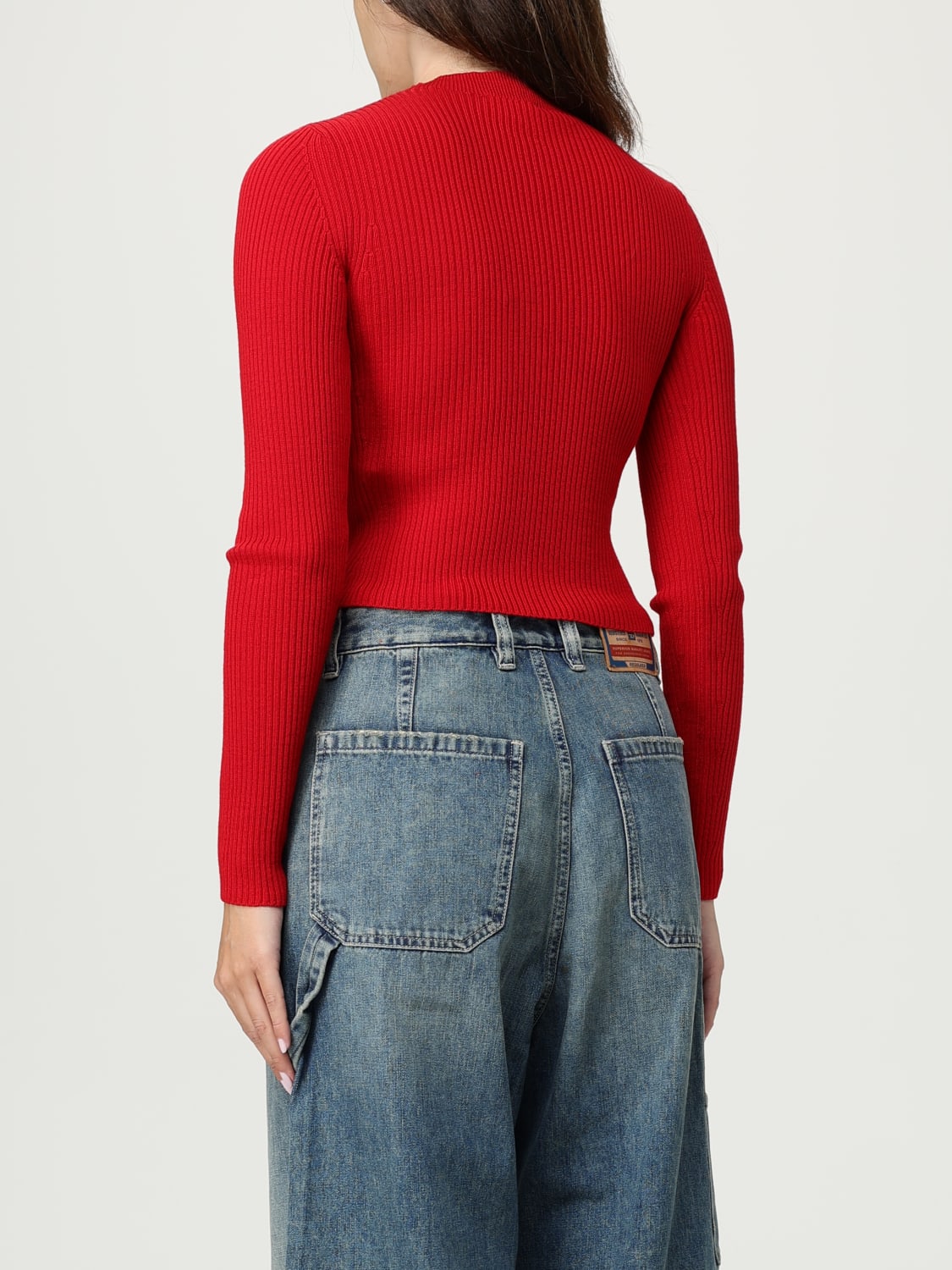 DIESEL TOP: Sweater woman Diesel, Red - Img 3