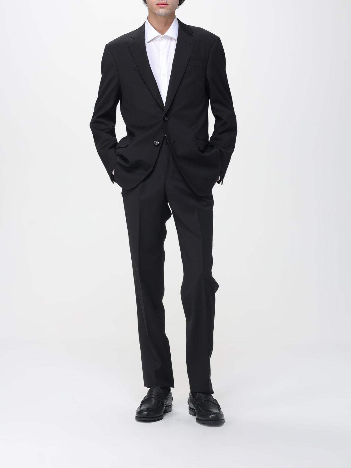 GIORGIO ARMANI КЛАССИЧЕСКИЙ КОСТЮМ: Классический костюм Мужское Giorgio Armani, Черный - Img 2