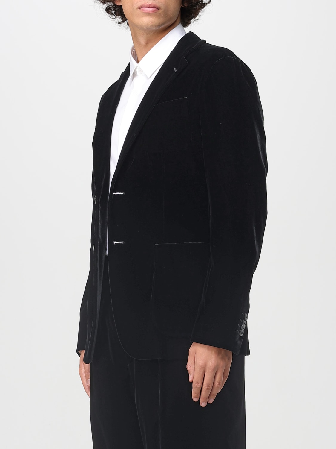 GIORGIO ARMANI JACKET: Blazer men Giorgio Armani, Black - Img 4