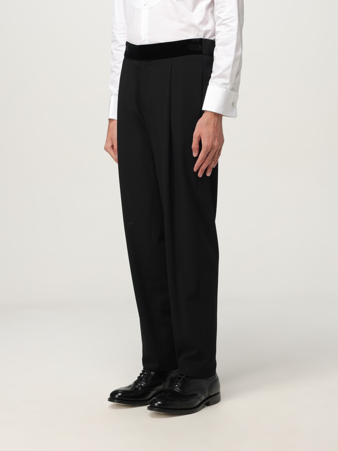 GIORGIO ARMANI PANTS: Pants men Giorgio Armani, Black - Img 3