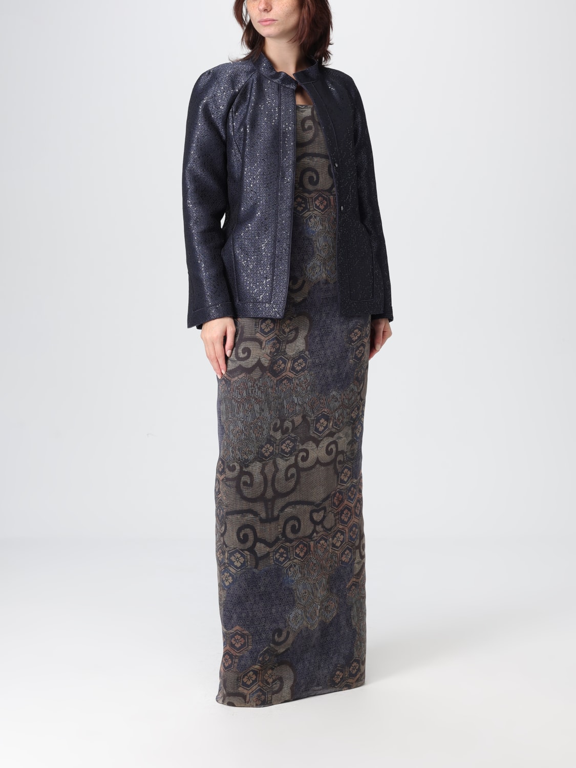 GIORGIO ARMANI JACKET: Blazer woman Giorgio Armani, Navy - Img 2