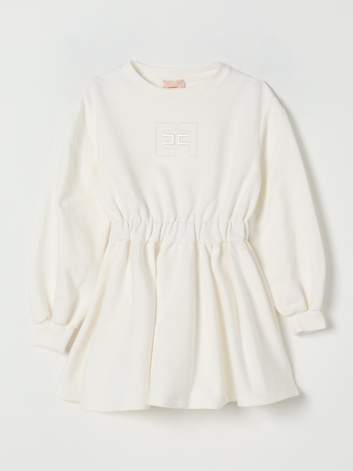 ELISABETTA FRANCHI LA MIA BAMBINA 连衣裙: 连衣裙 儿童 Elisabetta Franchi La Mia Bambina, 象牙色 - Img 1