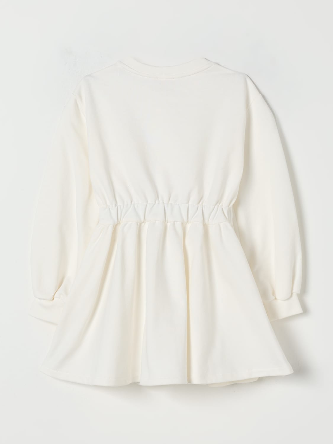 ELISABETTA FRANCHI LA MIA BAMBINA 连衣裙: 连衣裙 儿童 Elisabetta Franchi La Mia Bambina, 象牙色 - Img 2