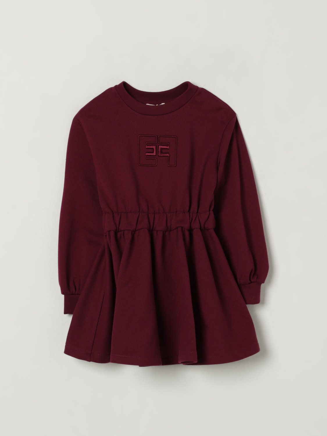 ELISABETTA FRANCHI LA MIA BAMBINA DRESS: Dress kids Elisabetta Franchi La Mia Bambina, Burgundy - Img 1
