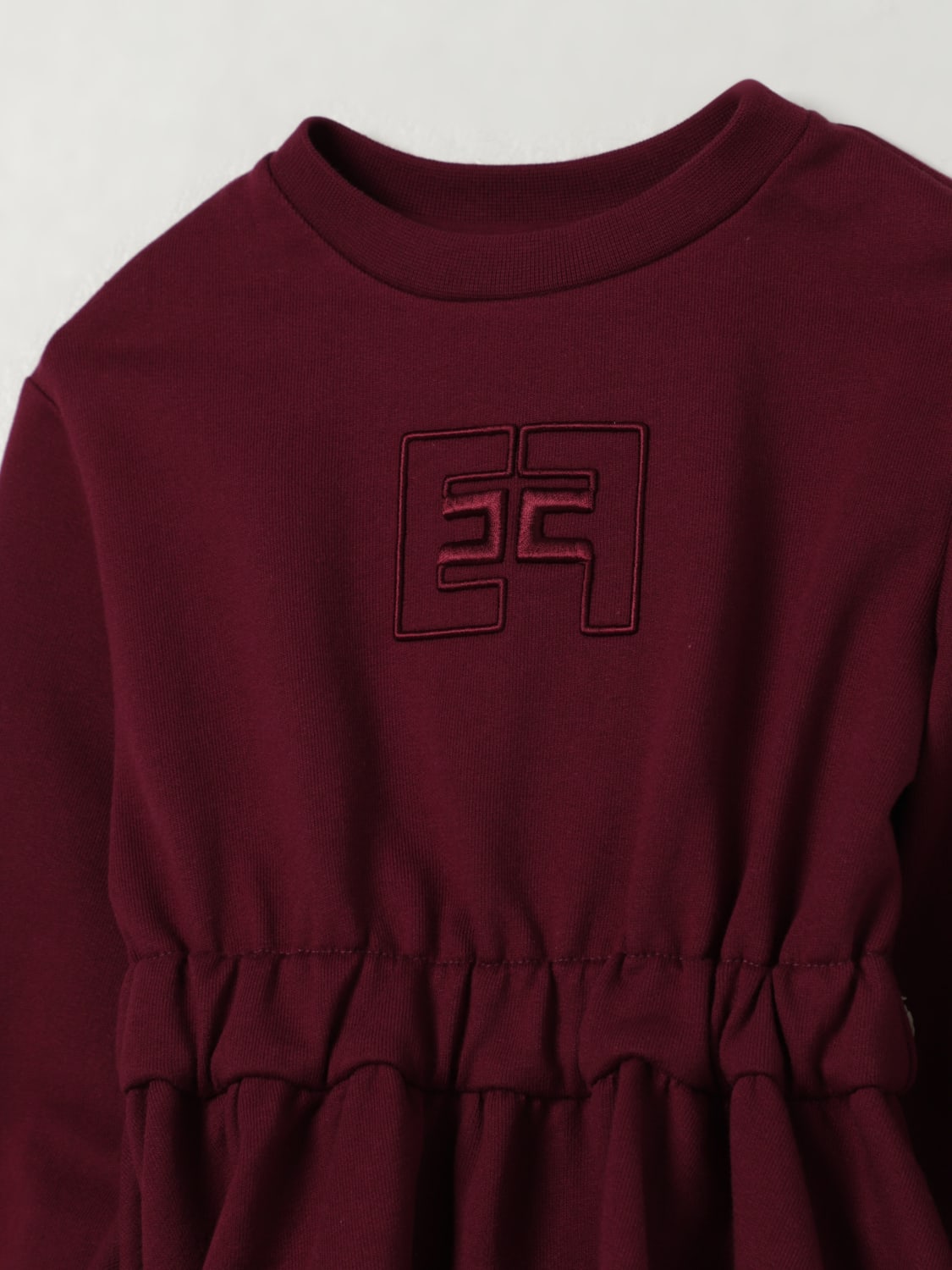 ELISABETTA FRANCHI LA MIA BAMBINA DRESS: Dress kids Elisabetta Franchi La Mia Bambina, Burgundy - Img 3
